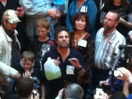 Mark Ruffalo at the New Yorkers Against Fracking Rally