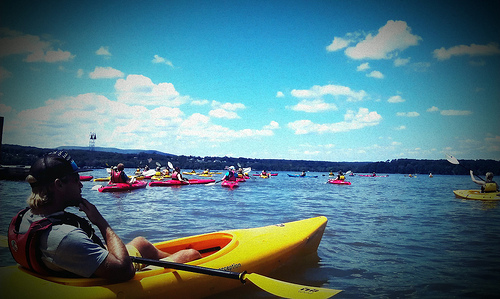Kayaking with Storm King Adventure Tours for Hudson River Day 2012