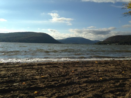 The beach at Peekskill's Riverfront Green Park has one of the most gorgeous views anywhere on the Hudson. With work to improve water quality, maybe this could be a beach one day?