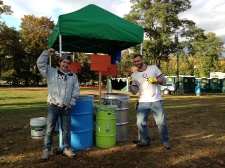 Riverkeeper volunteers assisted Zero to Go in making the Hop & Harvest Festival nearly zero waste, with just eight bags of trash generated by 4,500 people.