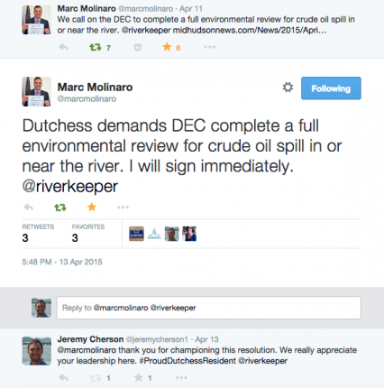 Dutchess County Executive Marc Molinaro Tweets Success