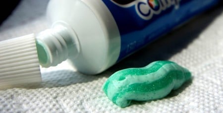Microbeads in toothpaste. Photo: Lake Ontario Waterkeeper