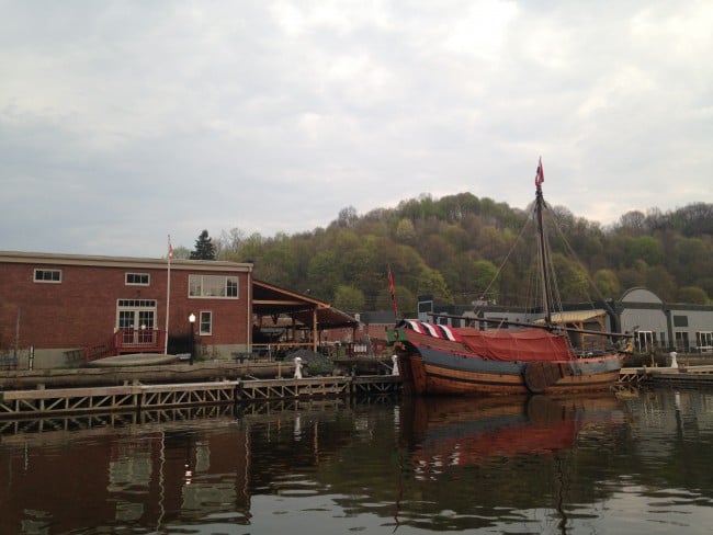 The Hudson River Maritime Museum, part of the Hudson Riverport on Kingston's Rondout Creek waterfront, is now home to a satellite Riverkeeper office and lab. (Photo by Dan Shapley / Riverkeeper)
