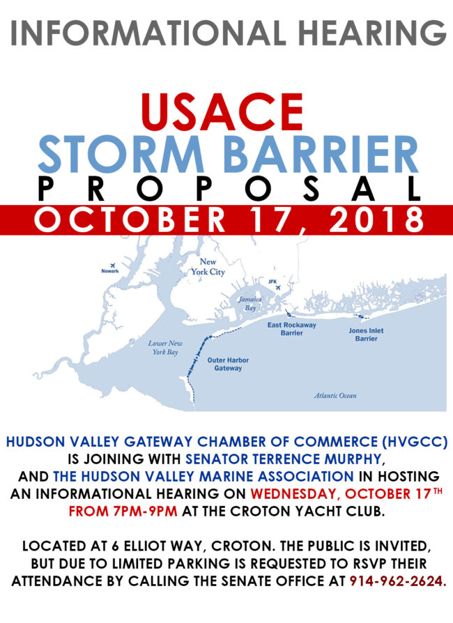 Storm barriers hearing this Wednesday October 17th