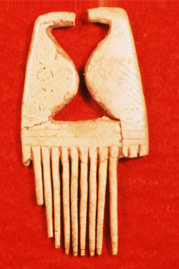 Ornamental bone comb